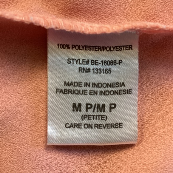 Everleigh Dusty Peach V-Neck Blouse MP - Picture 7 of 12